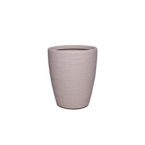 Vaso Shabby tronco conico basso rigato ø 37 vari colori