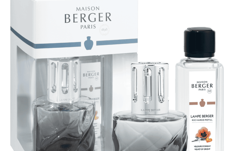 Lampe Berger - Cofanetto SPIRALE - NOIRE + 250ml Velours d'Orient