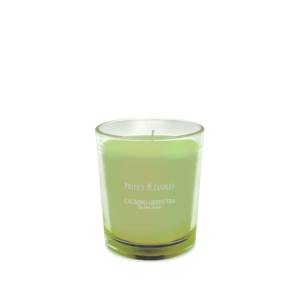 Calming Green Tea bicchiere Price's Candles Vivaio Segantini Green Passion Profumeria ambiente