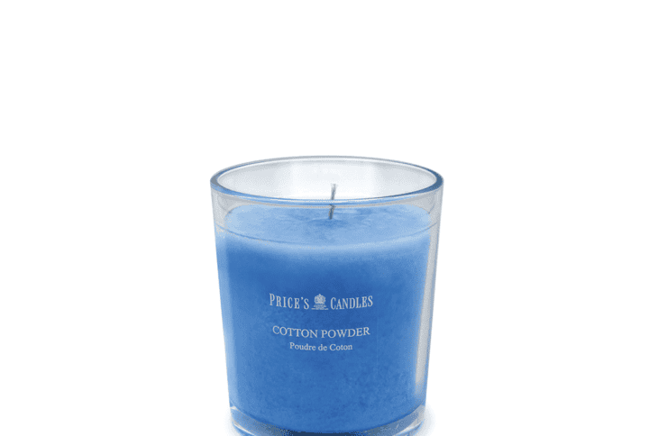 Cotton Powder bicchiere Price's Candles Vivaio Segantini Green Passion Profumeria ambiente