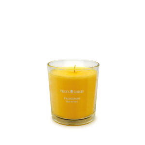 Frangipani bicchiere Price's Candles Vivaio Segantini Green Passion Profumeria ambiente