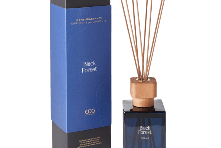 EDG Profumatore a bastoncini Tappo in Legno Foresta Nera 500 ml