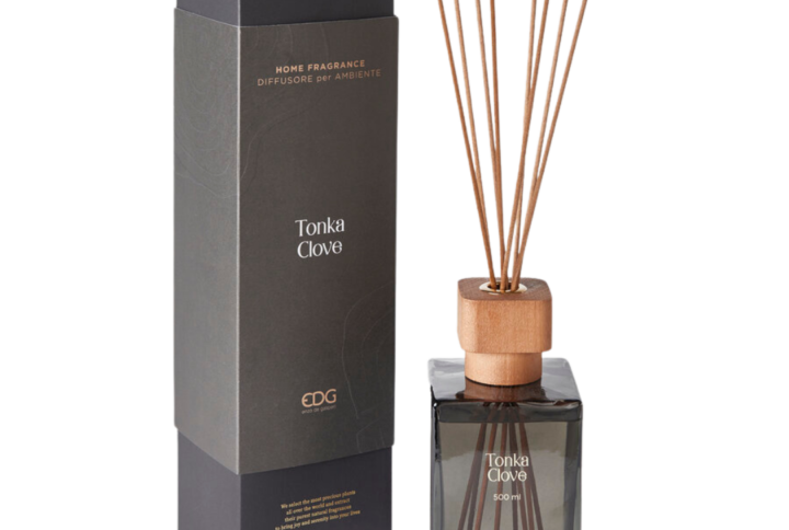 EDG Profumatore a bastoncini Tappo in Legno Tonka Clove 500 ml